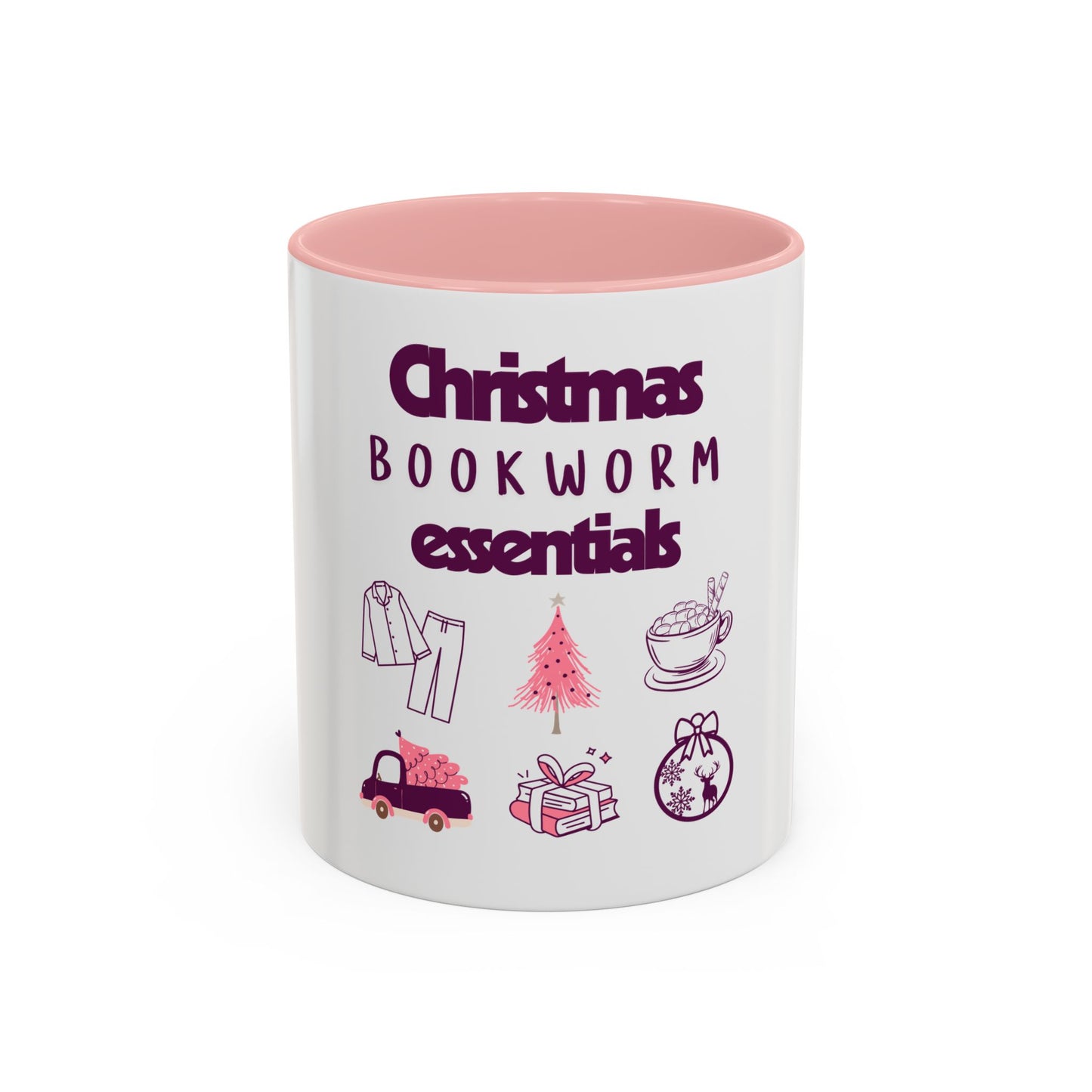 Christmas Bookworm Essentials Accent Coffee Mug (11, 15oz)