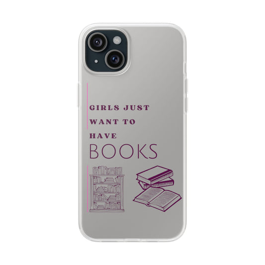 Girls Just Want Books Flexi Cases