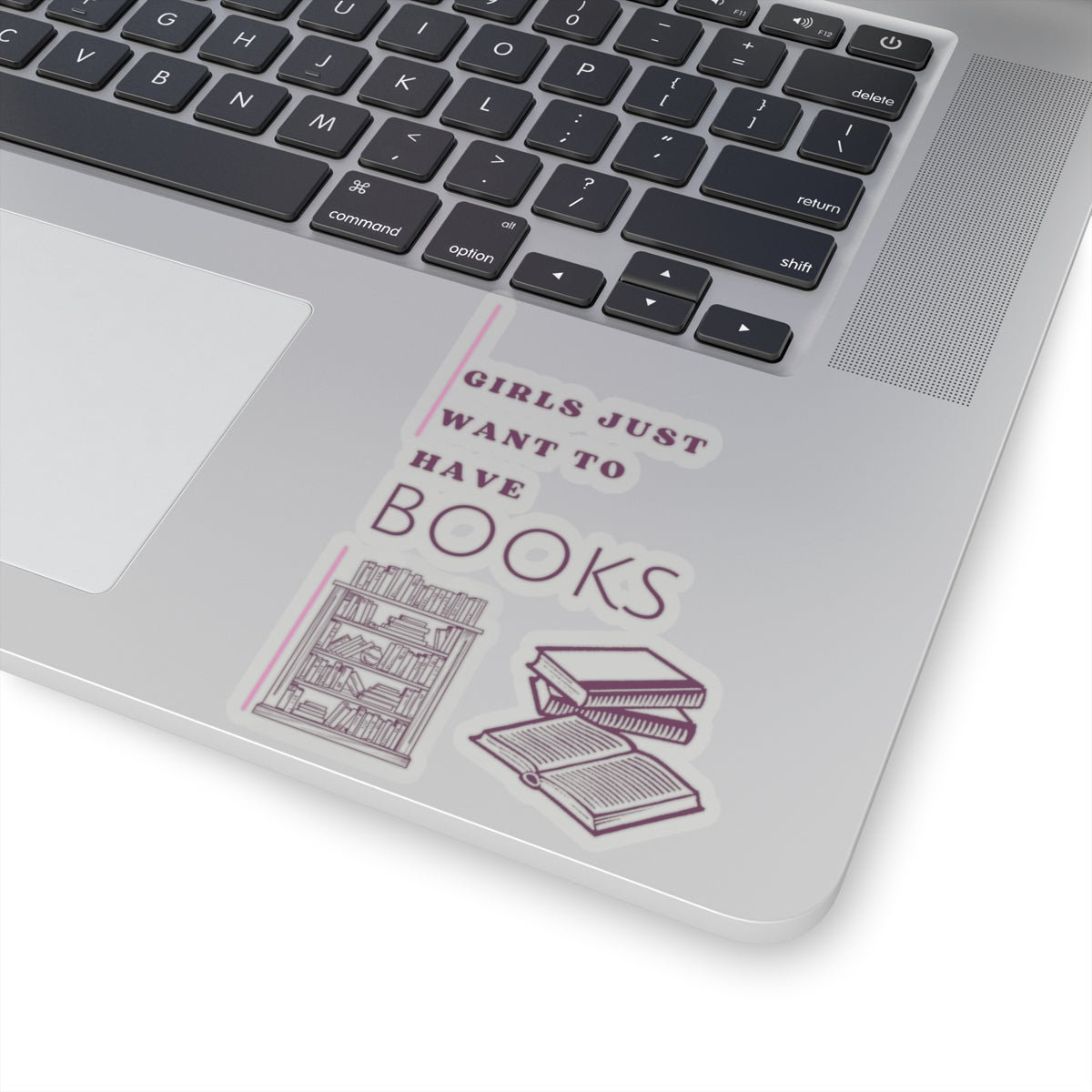 Girls Just Want Books Kiss-Cut Stickers