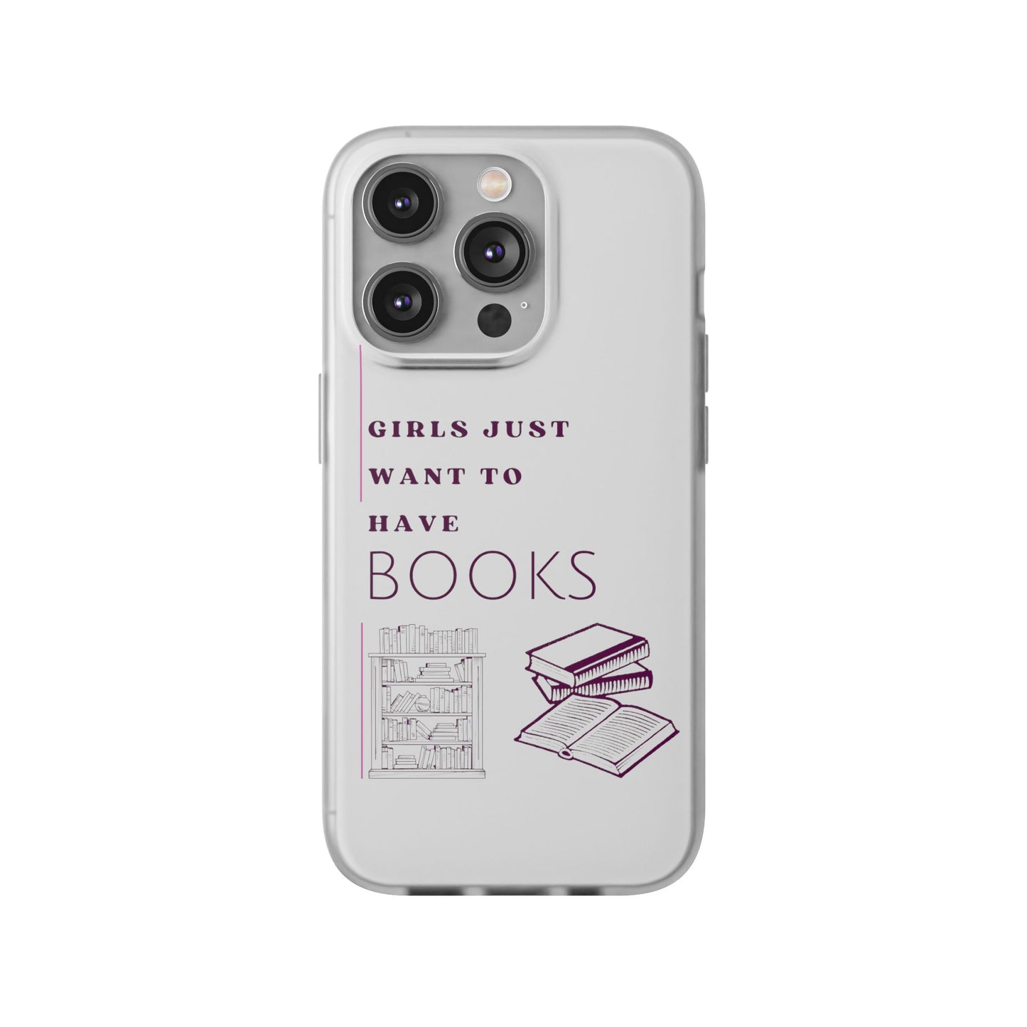 Girls Just Want Books Flexi Cases