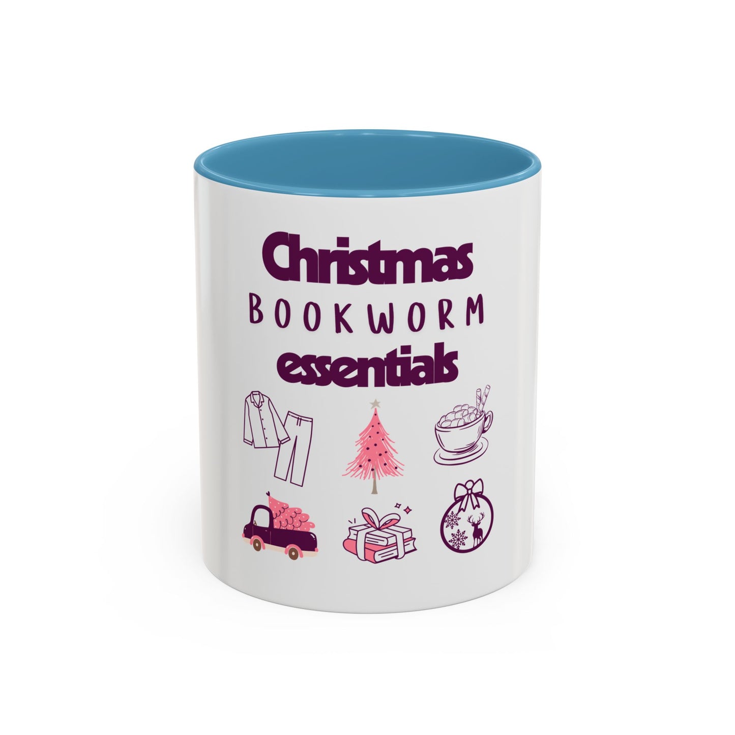 Christmas Bookworm Essentials Accent Coffee Mug (11, 15oz)