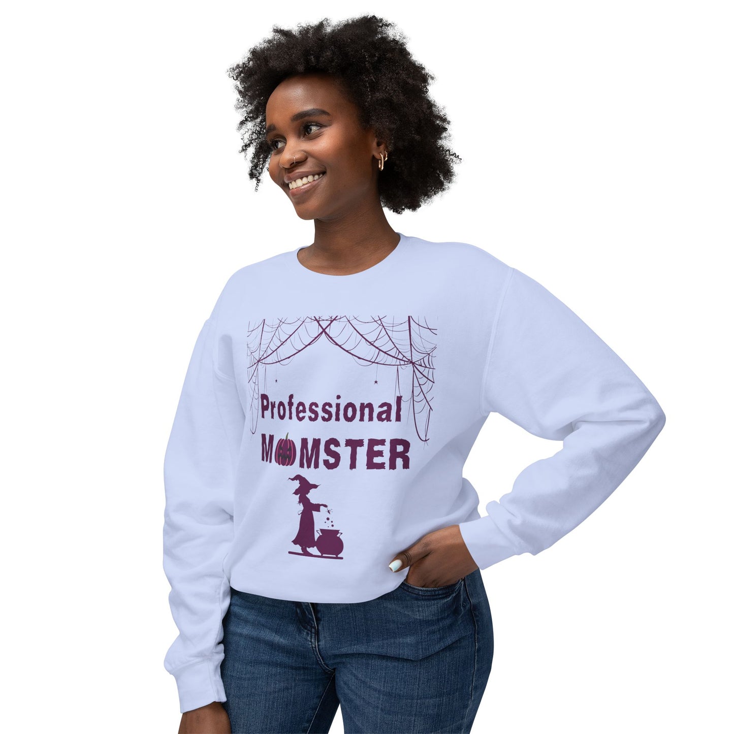 Professional Momster Unisex Lightweight Crewneck Sweatshirt