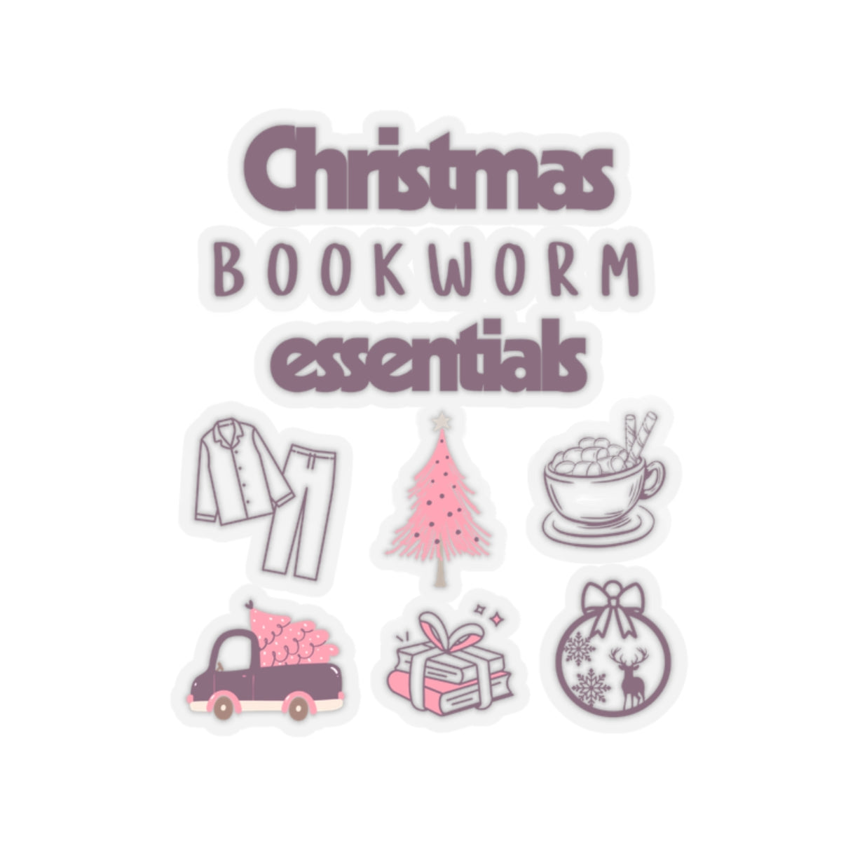 Christmas Bookworm Essentials Kiss-Cut Stickers