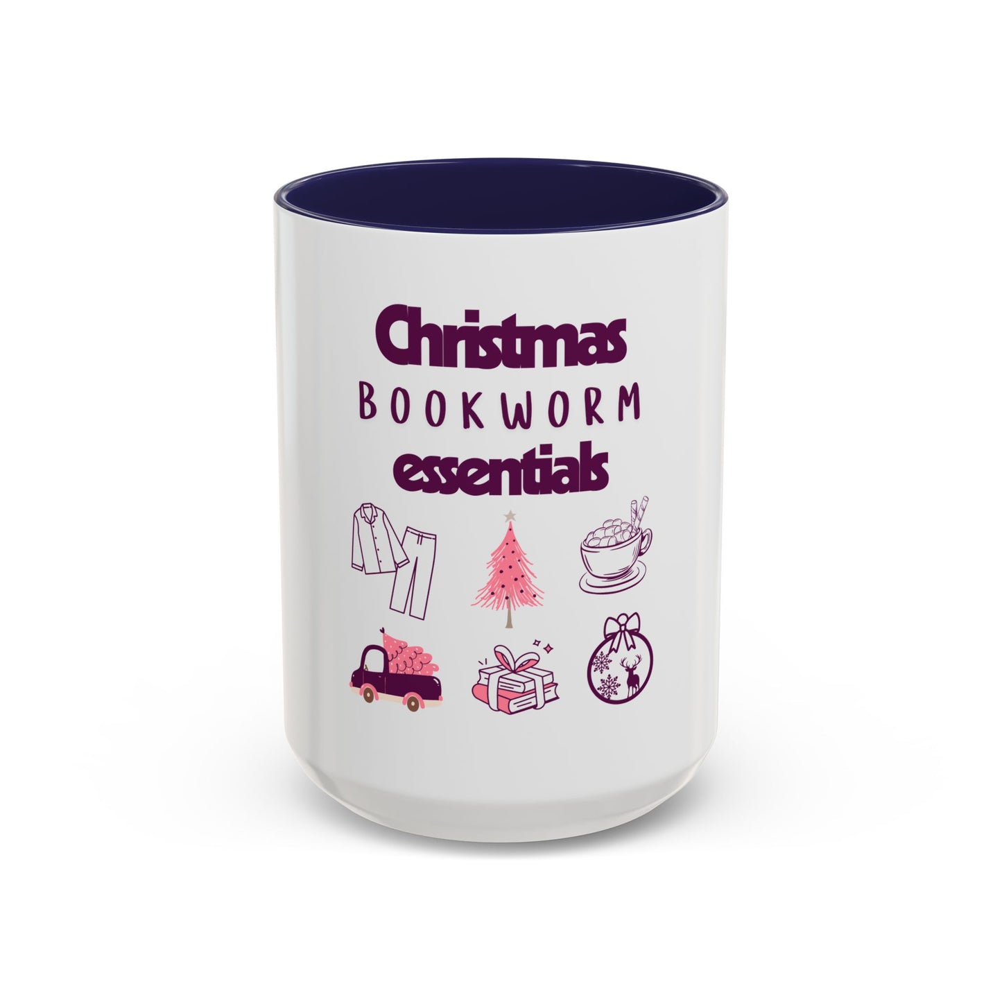 Christmas Bookworm Essentials Accent Coffee Mug (11, 15oz)