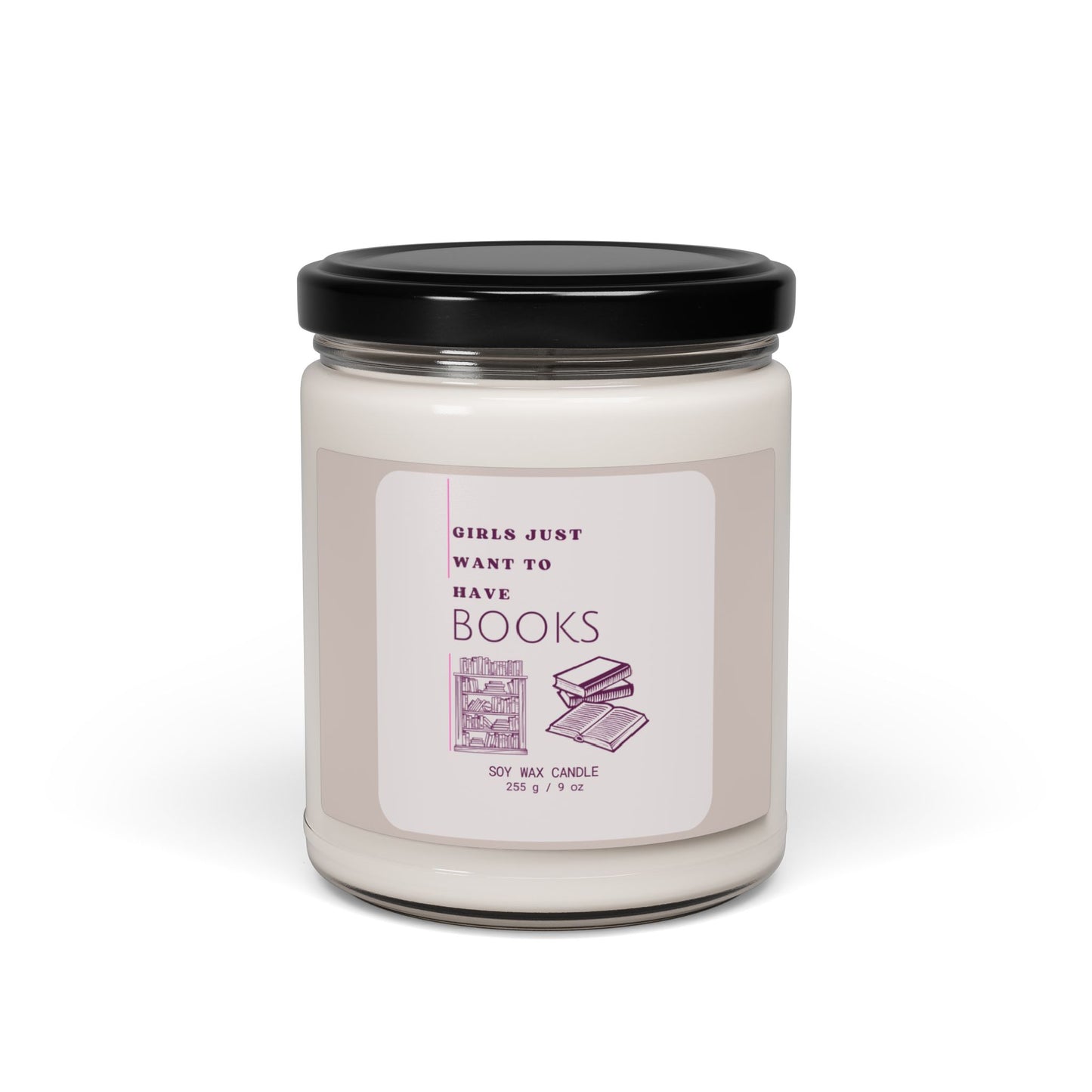 Girls Just Want Books Scented Soy Candle, 9oz