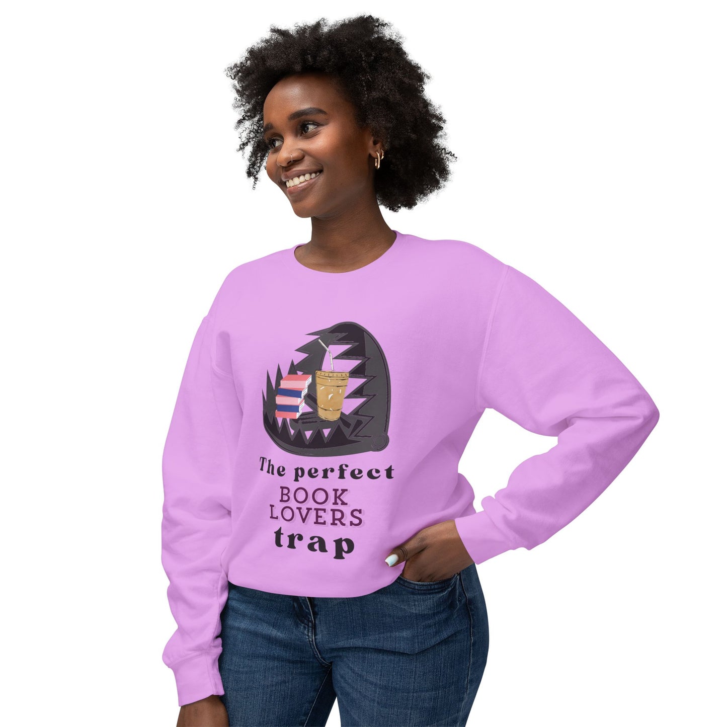 Book Lovers TRAP Unisex Lightweight Crewneck Sweatshirt