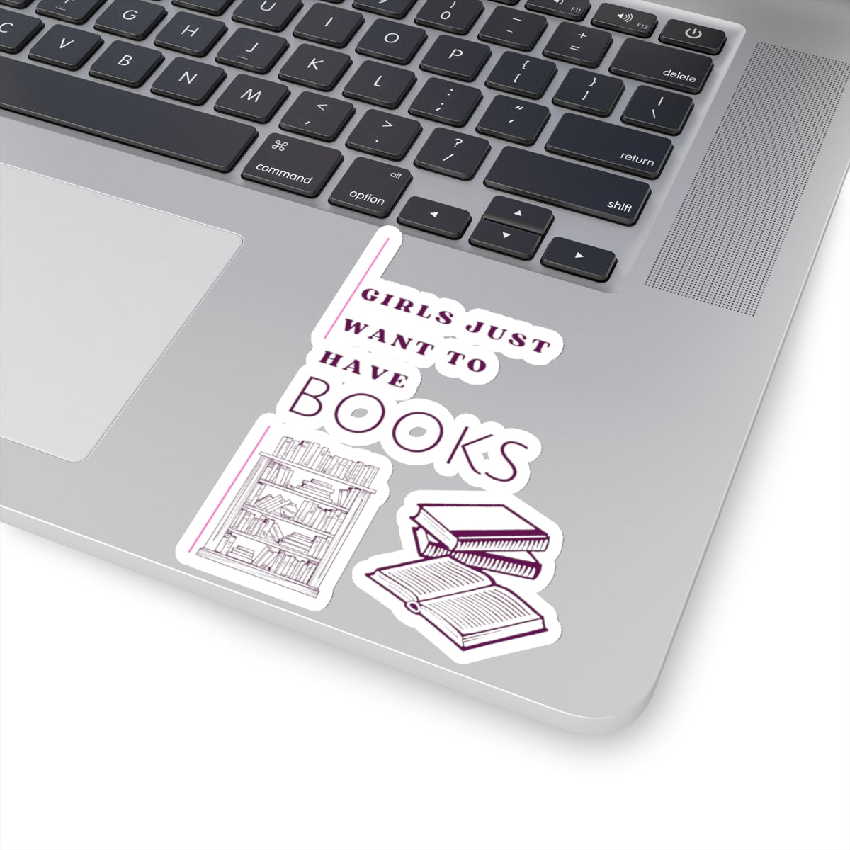 Girls Just Want Books Kiss-Cut Stickers