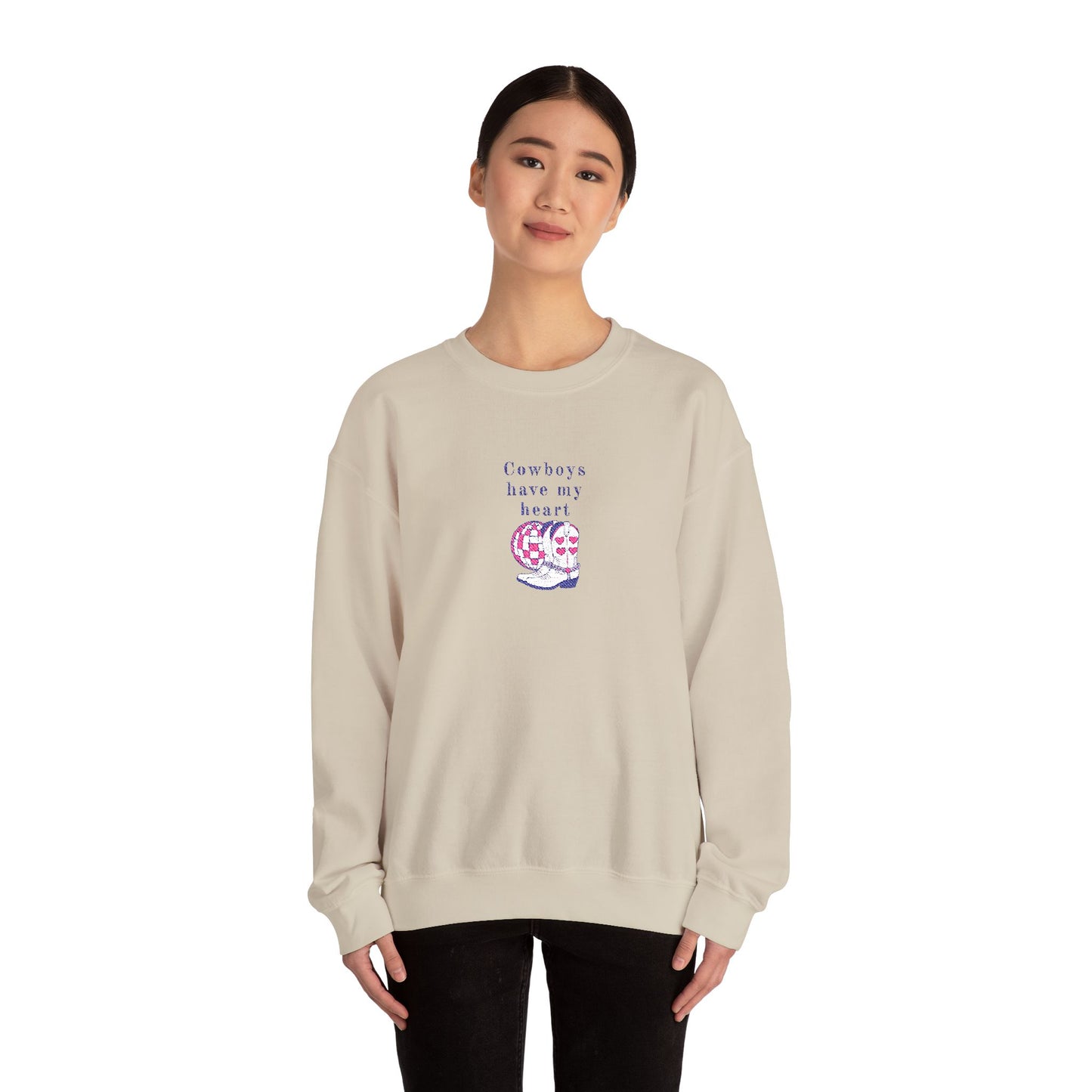 Cowboys Have My Heart EMBROIDERED Sweatshirt