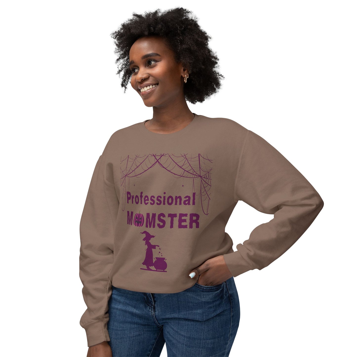 Professional Momster Unisex Lightweight Crewneck Sweatshirt