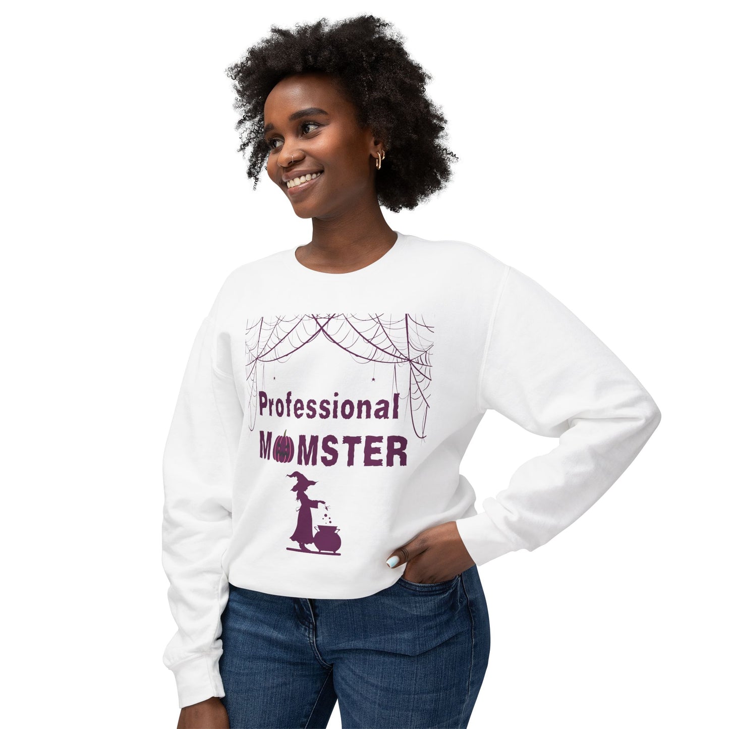 Professional Momster Unisex Lightweight Crewneck Sweatshirt