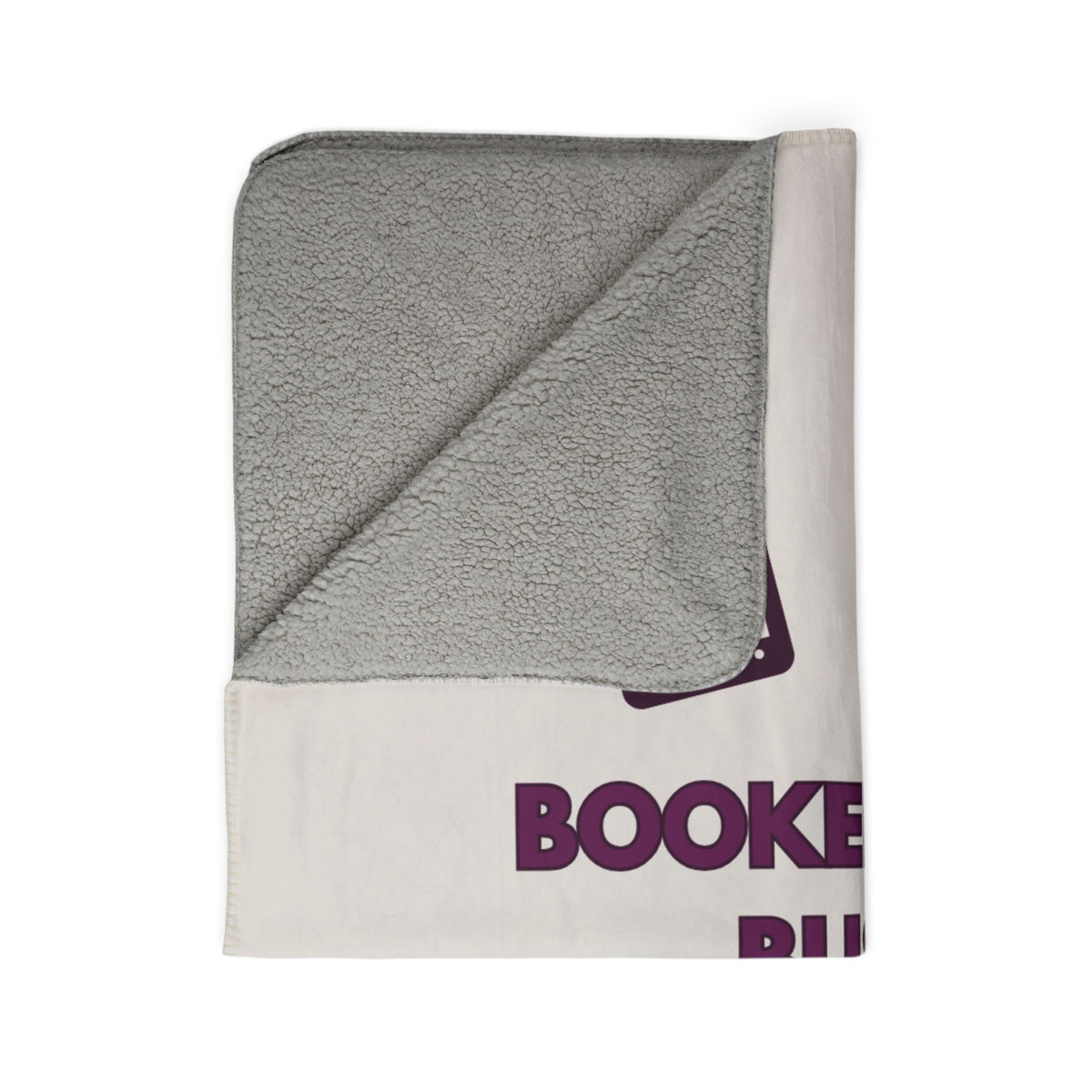Booked and Busy Fleece Sherpa Blanket Throw