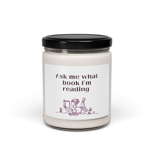 Ask Me What Book Scented Soy Candle