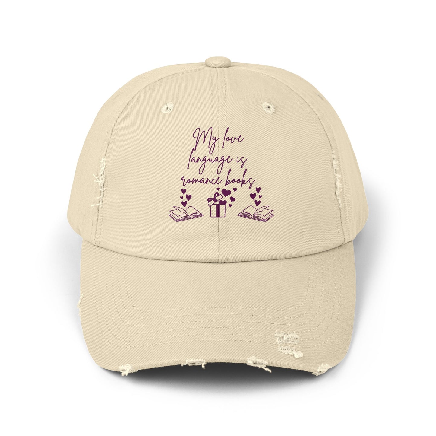 My Love Language Is Books Distressed Cap