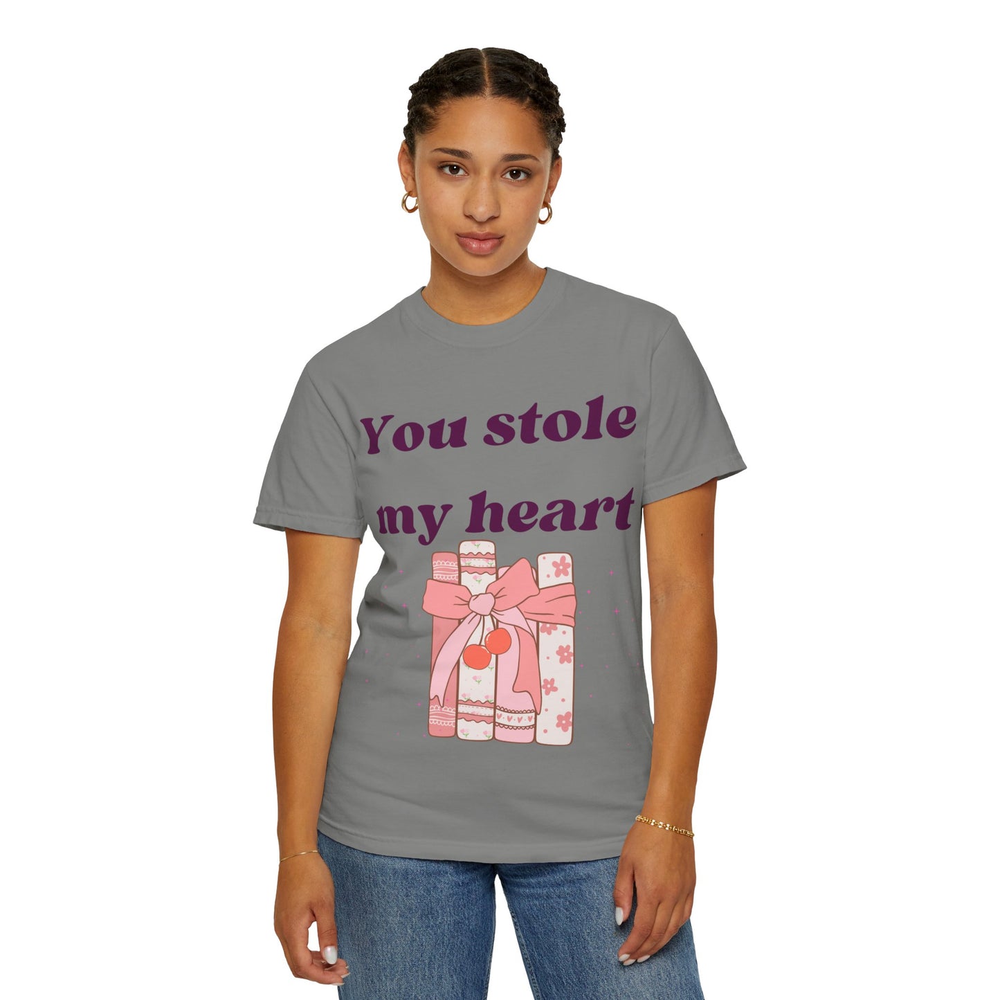 Books Stole My Heart Unisex Garment-Dyed T-shirt