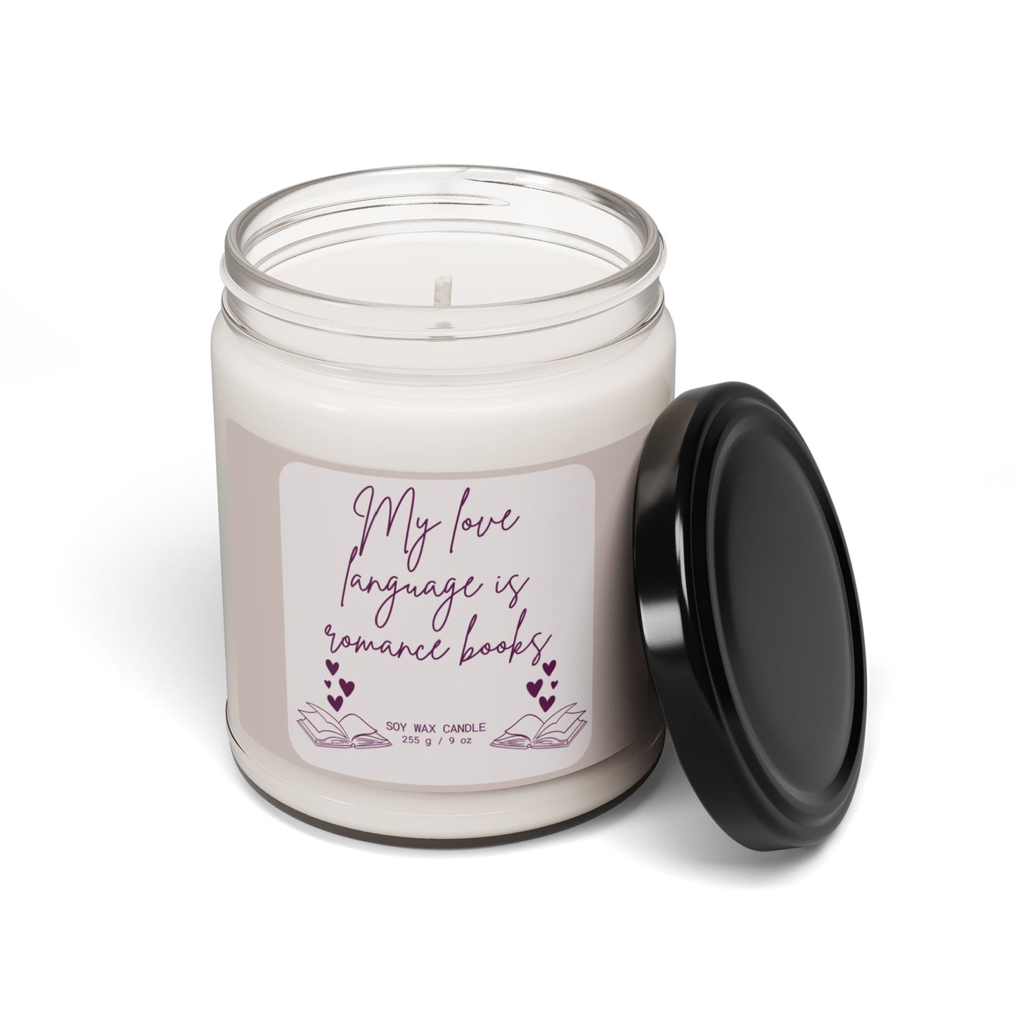 Romance Books Scented Soy Candle, 9oz