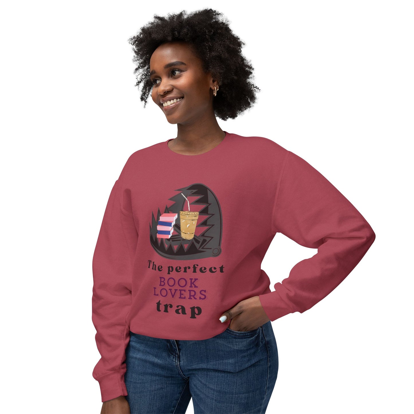 Book Lovers TRAP Unisex Lightweight Crewneck Sweatshirt