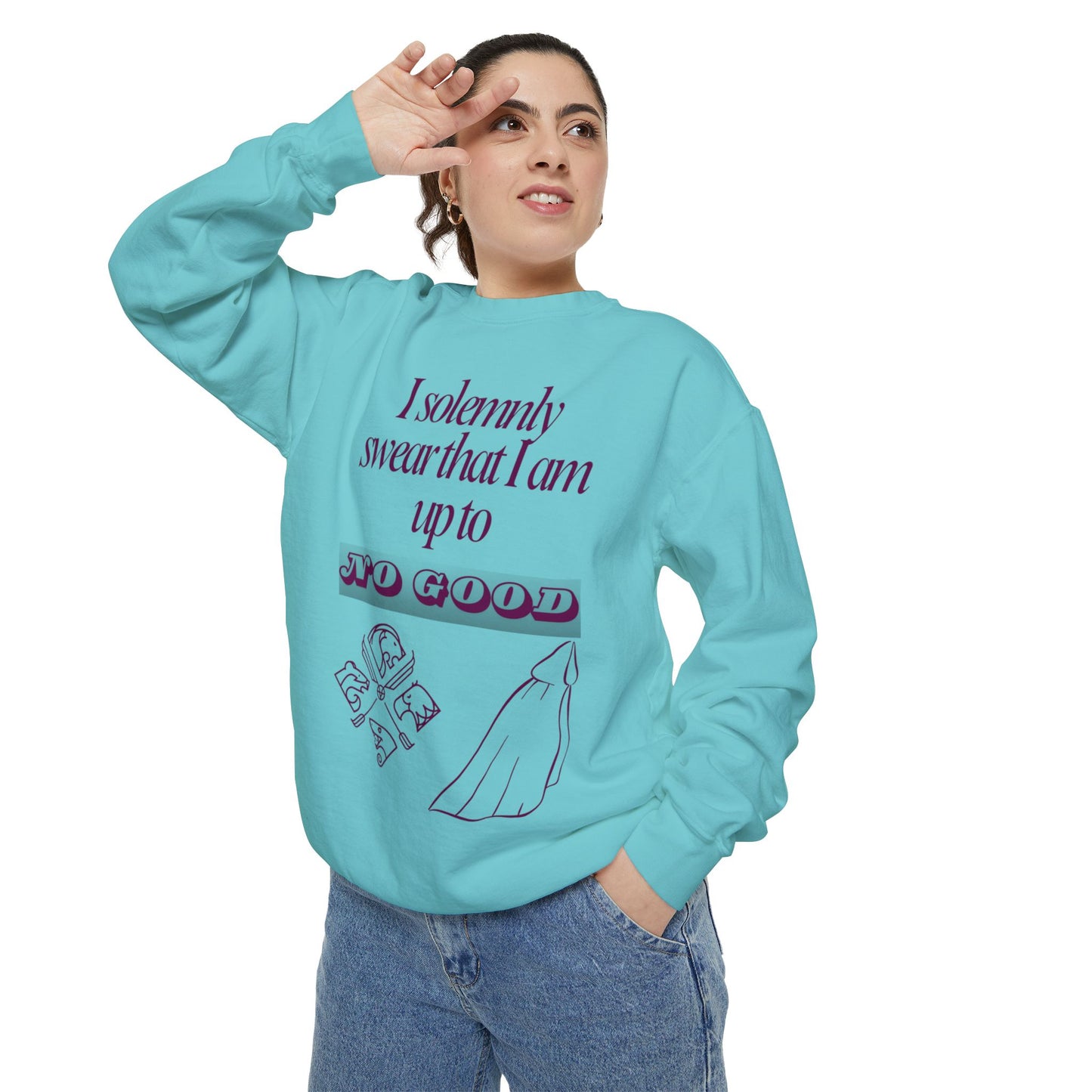 I Solemnly Swear Unisex Garment-Dyed Sweatshirt