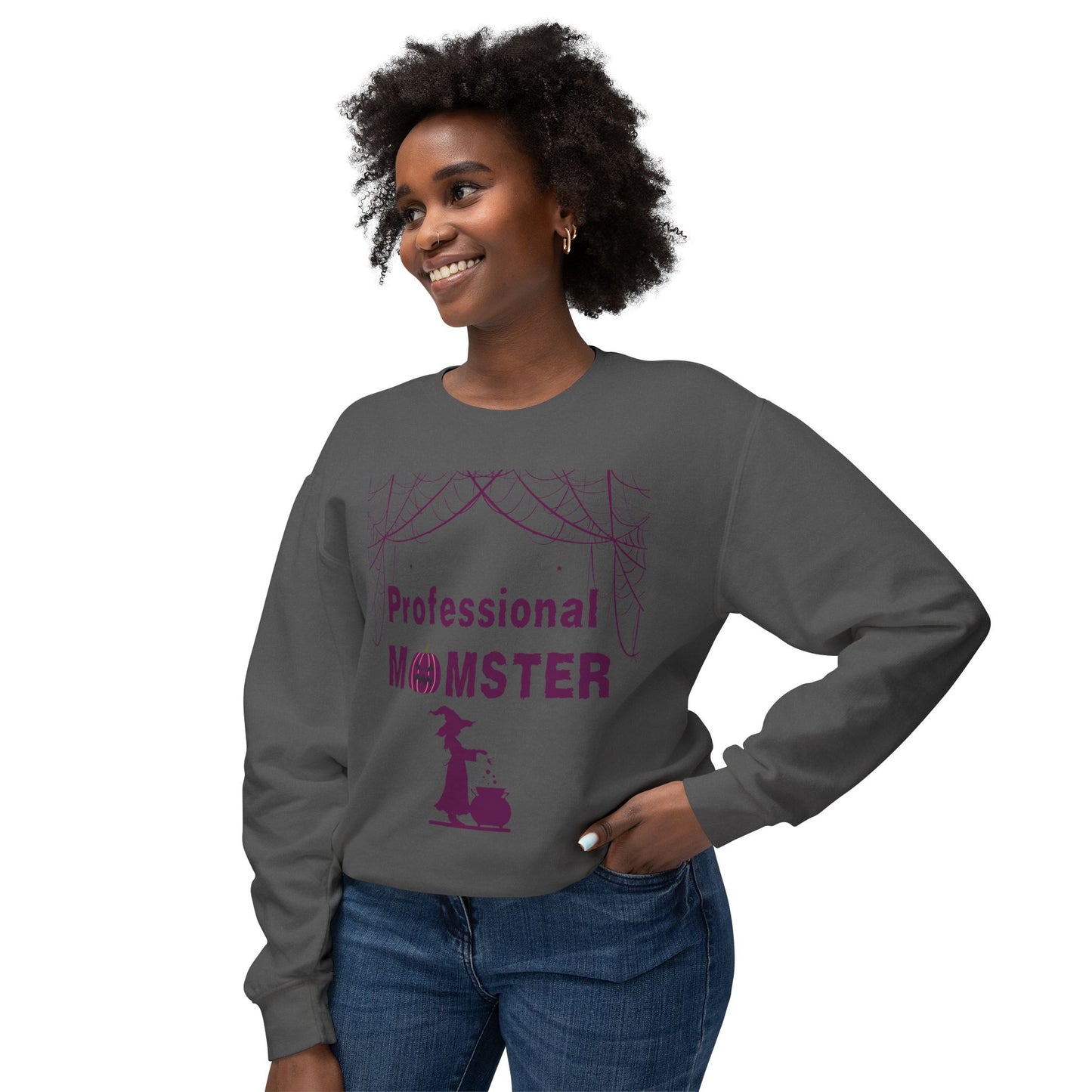 Professional Momster Unisex Lightweight Crewneck Sweatshirt