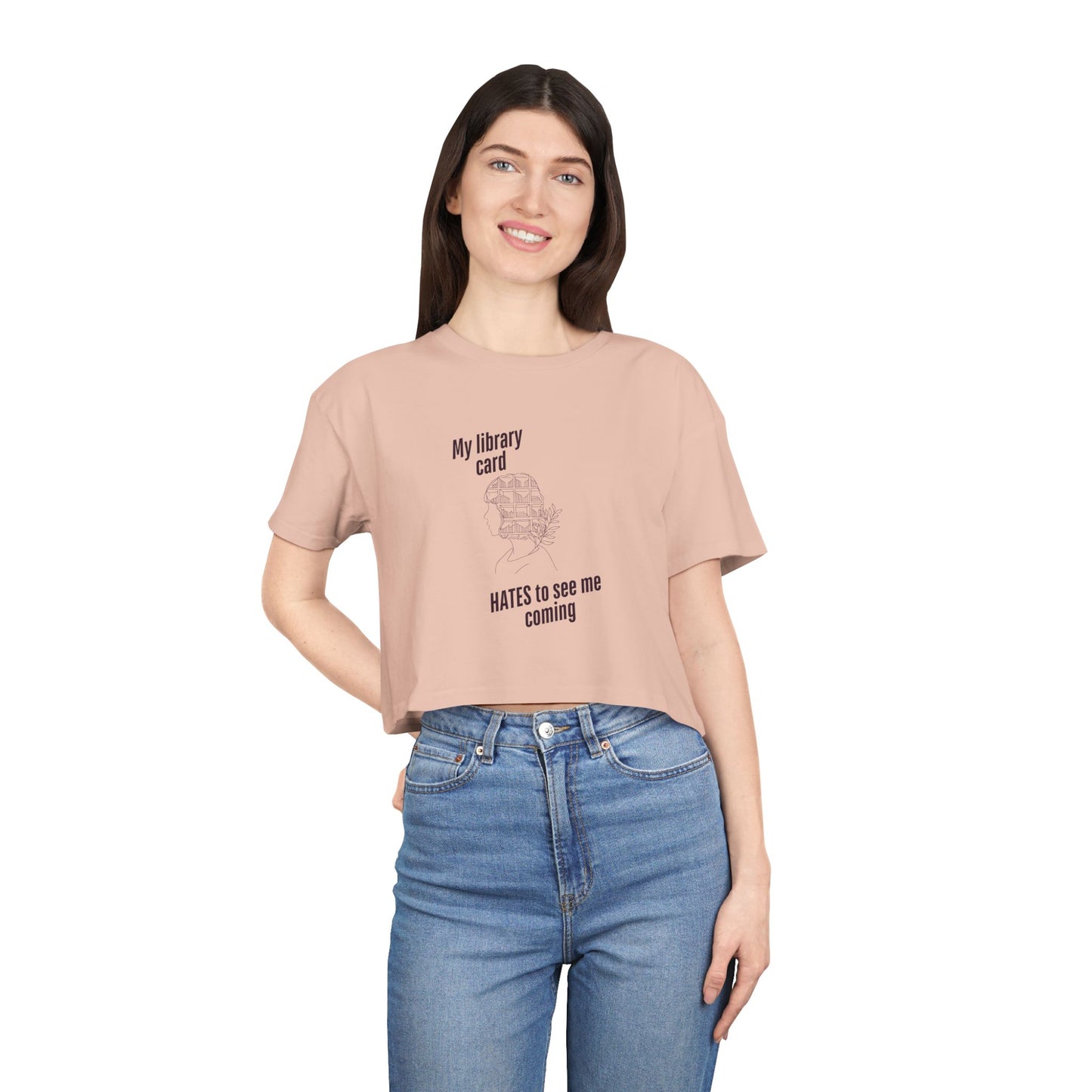 My Library Card Cropped Tee