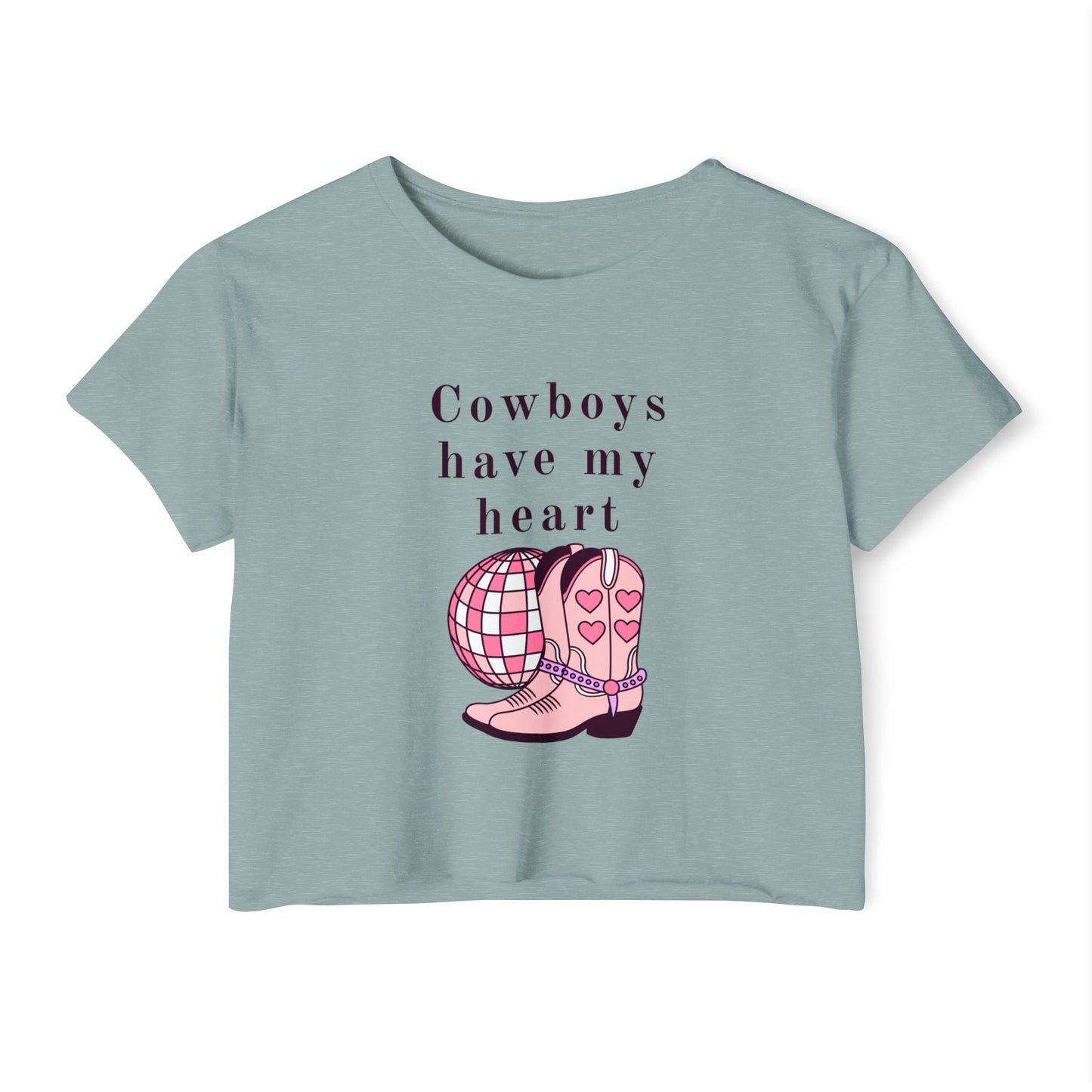 Cowboys Have My Heart Crop Top