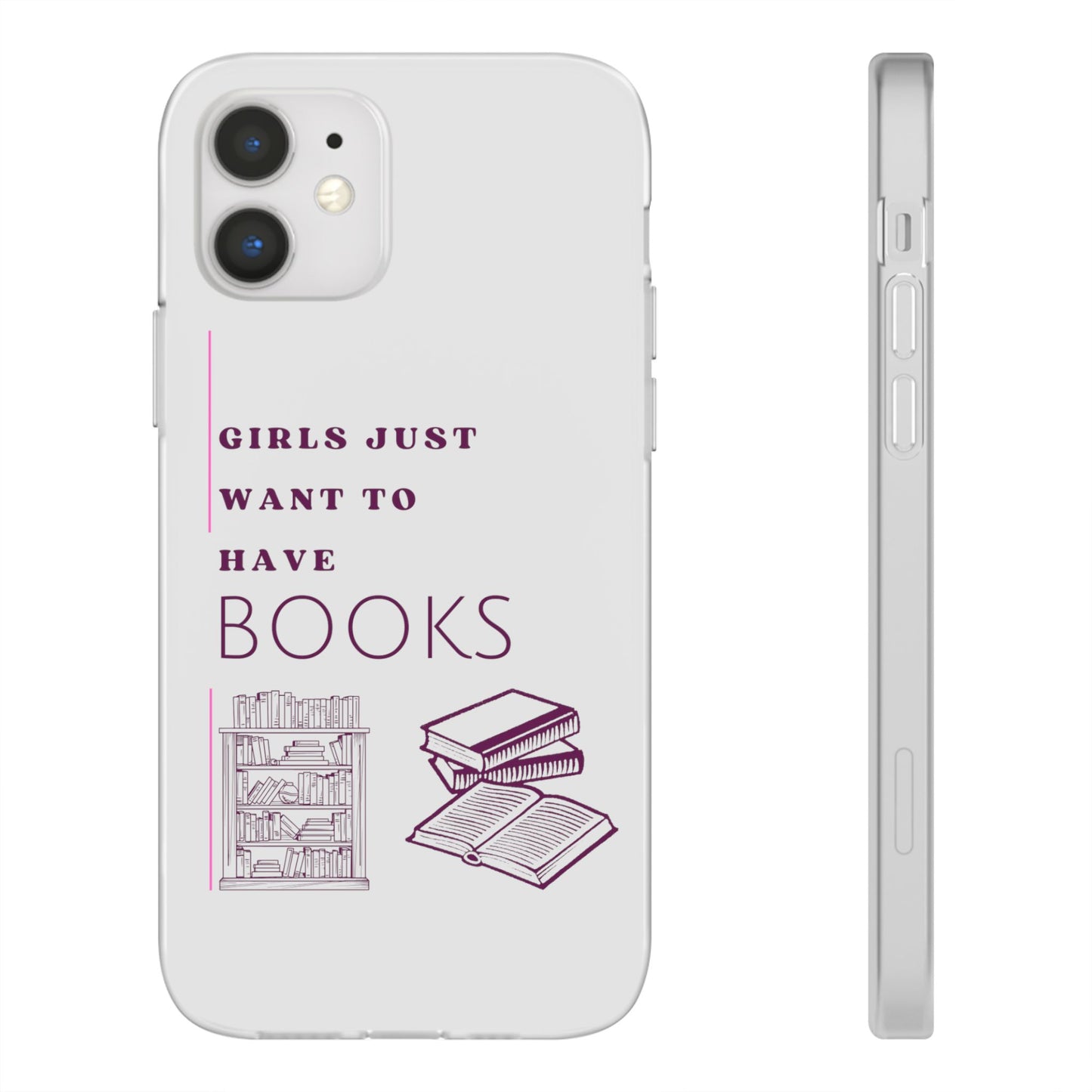 Girls Just Want Books Flexi Cases