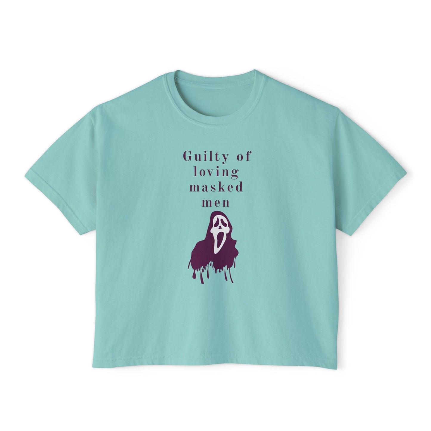 Guilty of Loving Masked Men Women's Boxy Tee