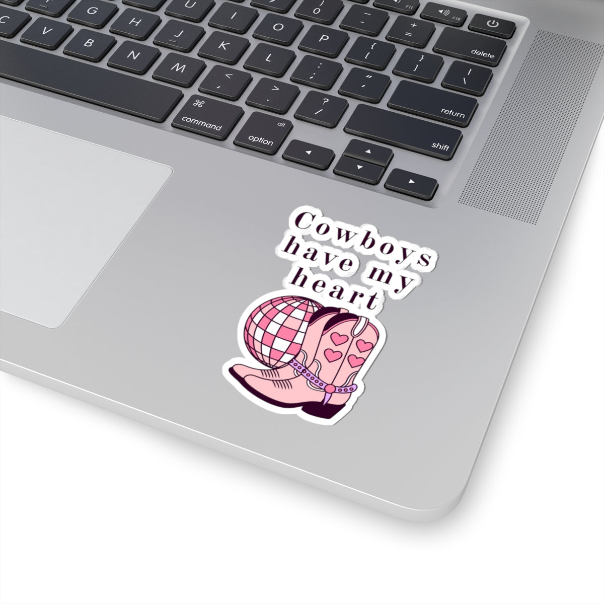 Cowboys Have My Heart Kiss-Cut Sticker