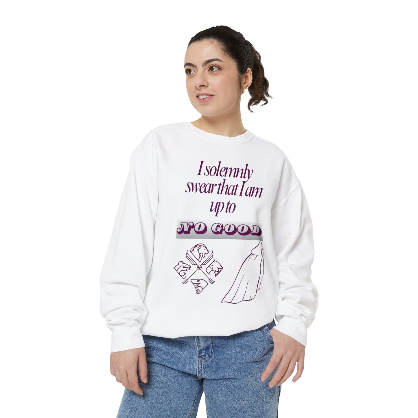 I Solemnly Swear Unisex Garment-Dyed Sweatshirt