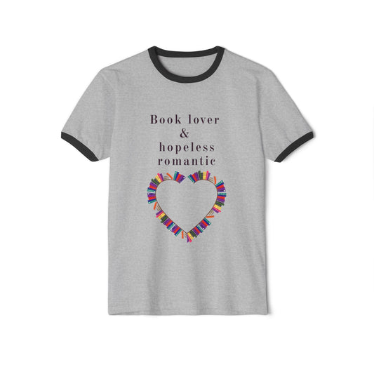 Book Lover & Hopeless Romantic T-Shirt