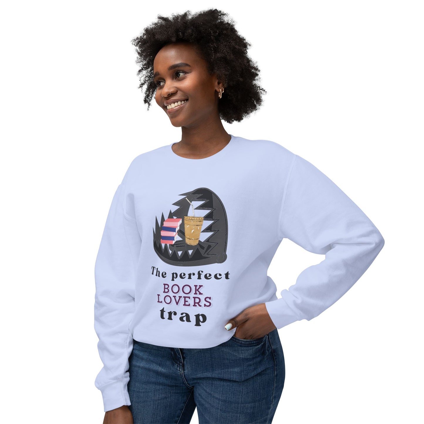 Book Lovers TRAP Unisex Lightweight Crewneck Sweatshirt