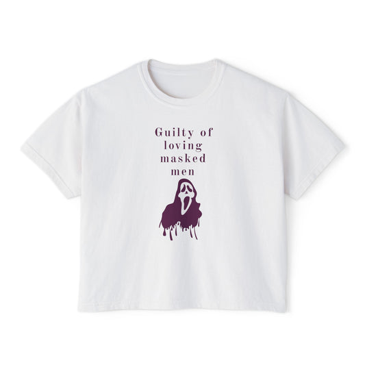 Guilty of Loving Masked Men Women's Boxy Tee
