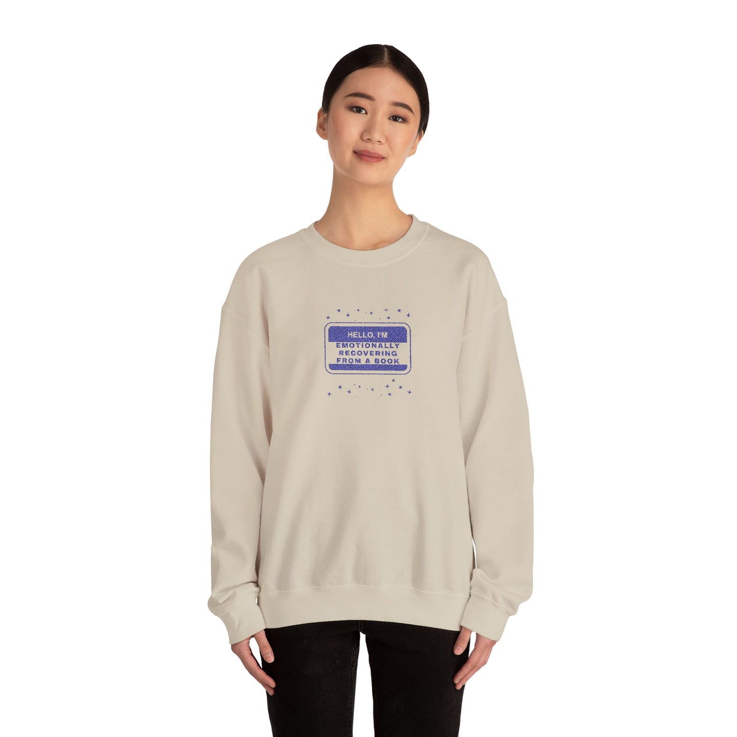 Hello, I'm..  EMBROIDERED Sweatshirt