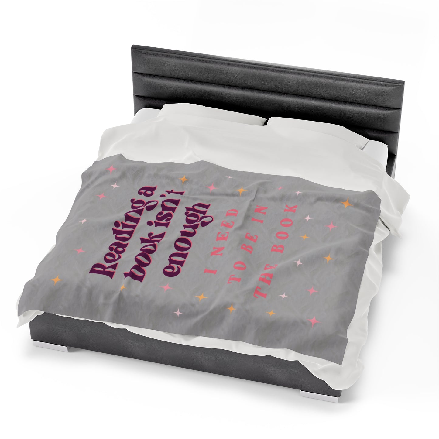 Reading Books Isn't Enough Velveteen Plush Blanket