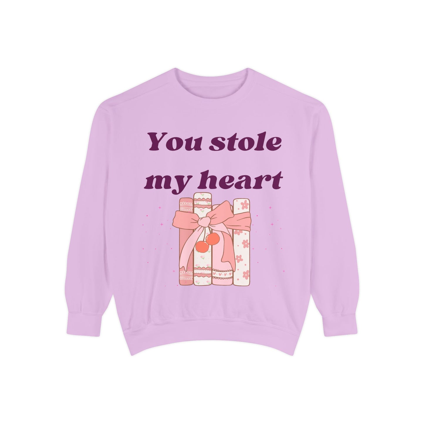 Books Stole My Heart Unisex Garment-Dyed Sweatshirt