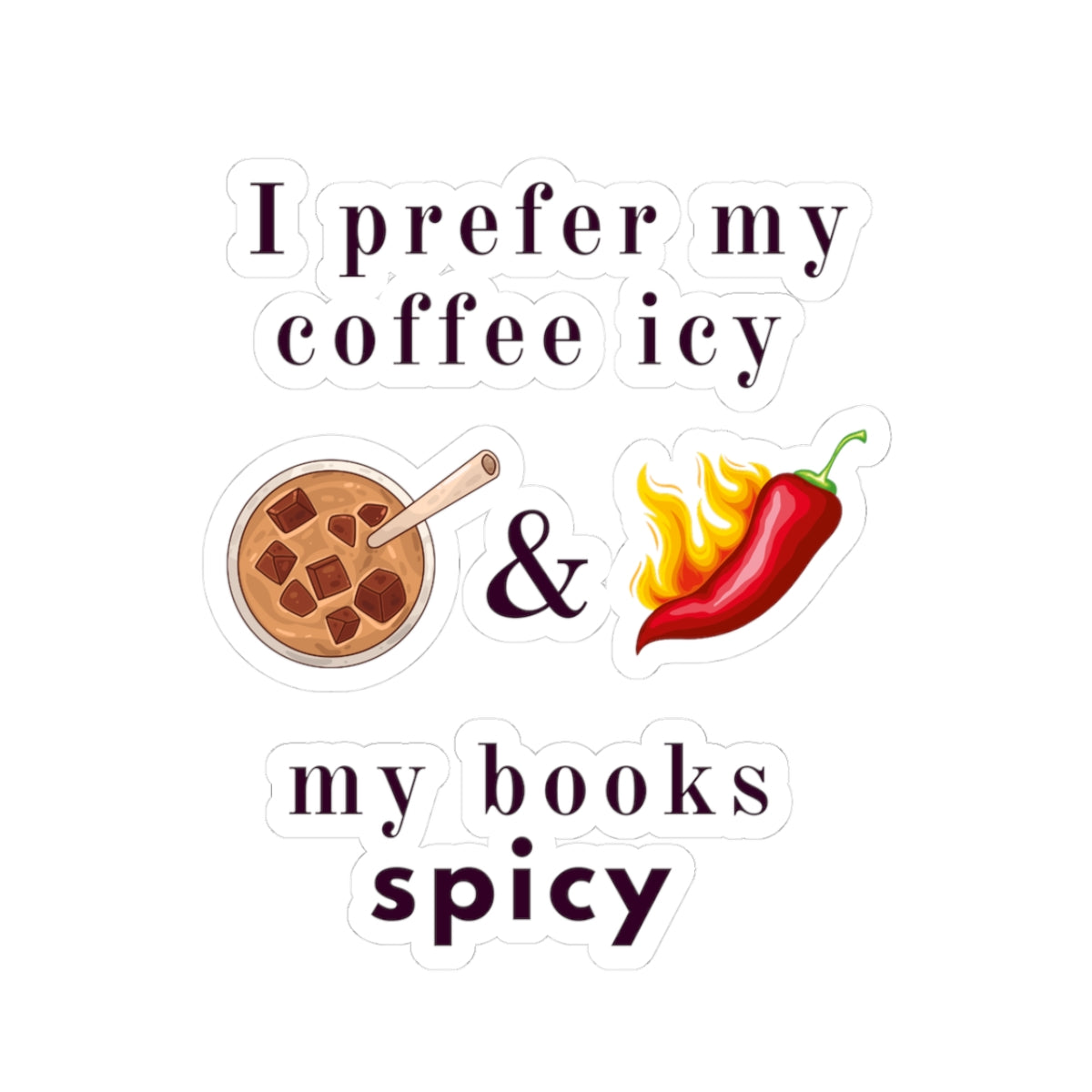 Coffee Icy Kiss-Cut Stickers