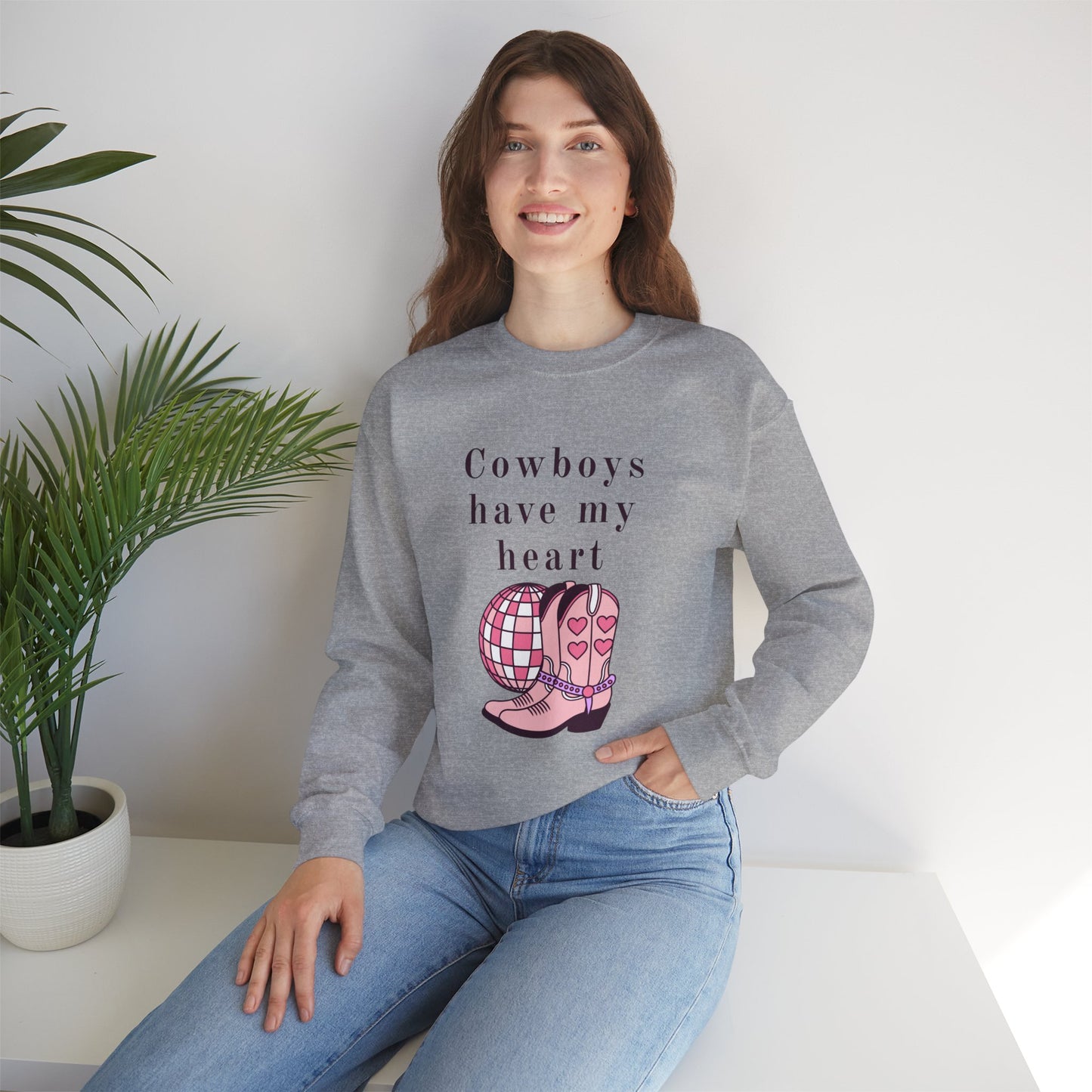 Cowboys Have My Heart Unisex Crewneck Sweatshirt