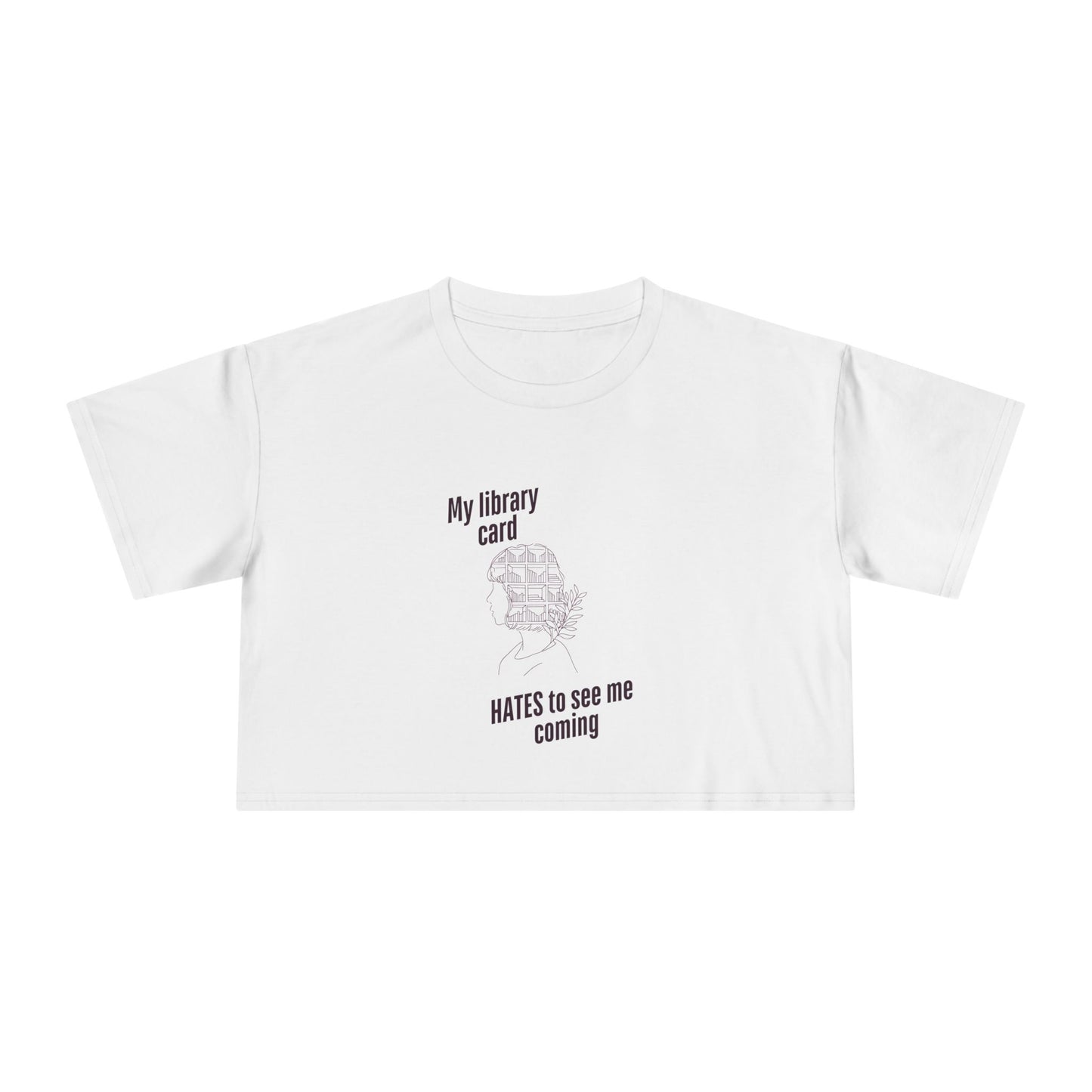 My Library Card Cropped Tee