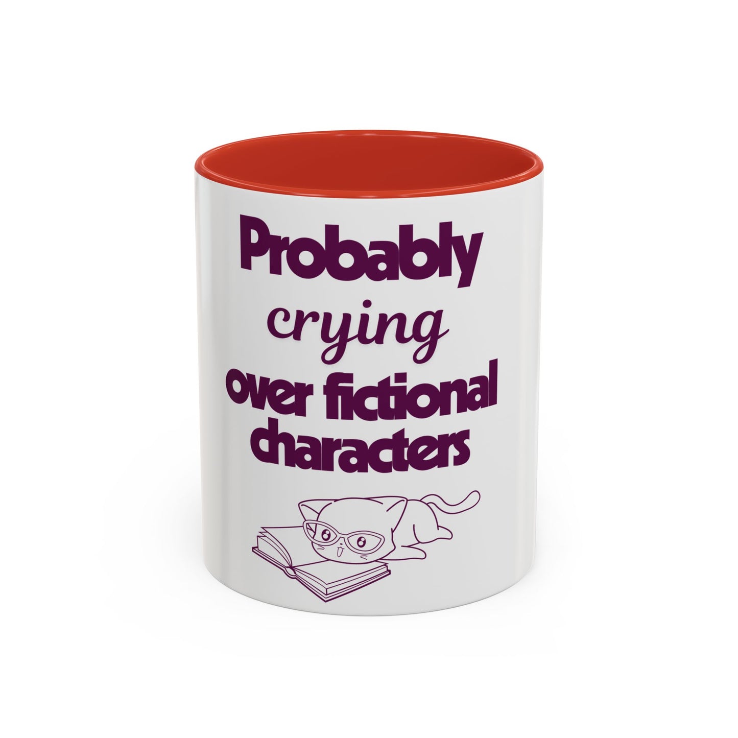 Probably Crying Accent Coffee Mug (11, 15oz)