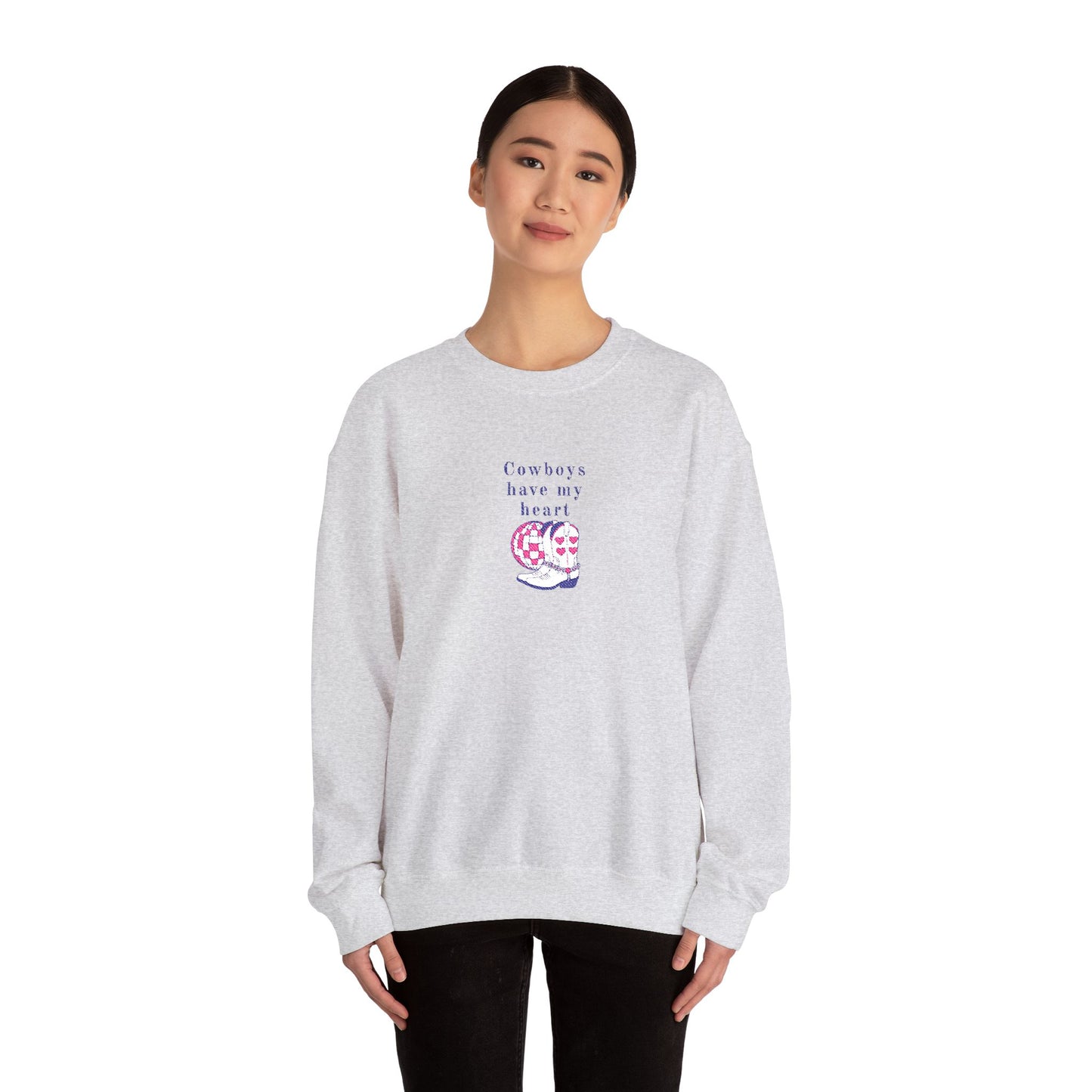Cowboys Have My Heart EMBROIDERED Sweatshirt