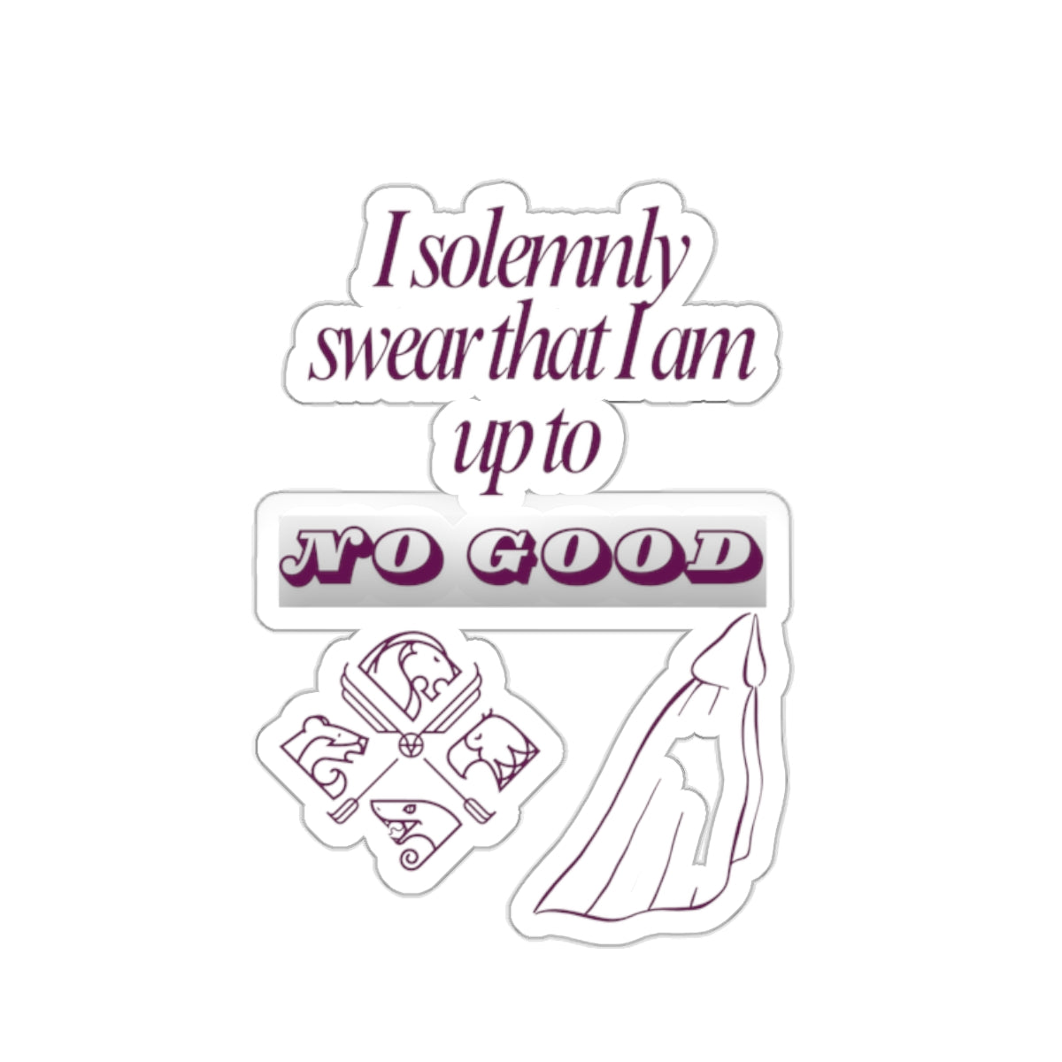 I Solemnly Swear Kiss-Cut Stickers