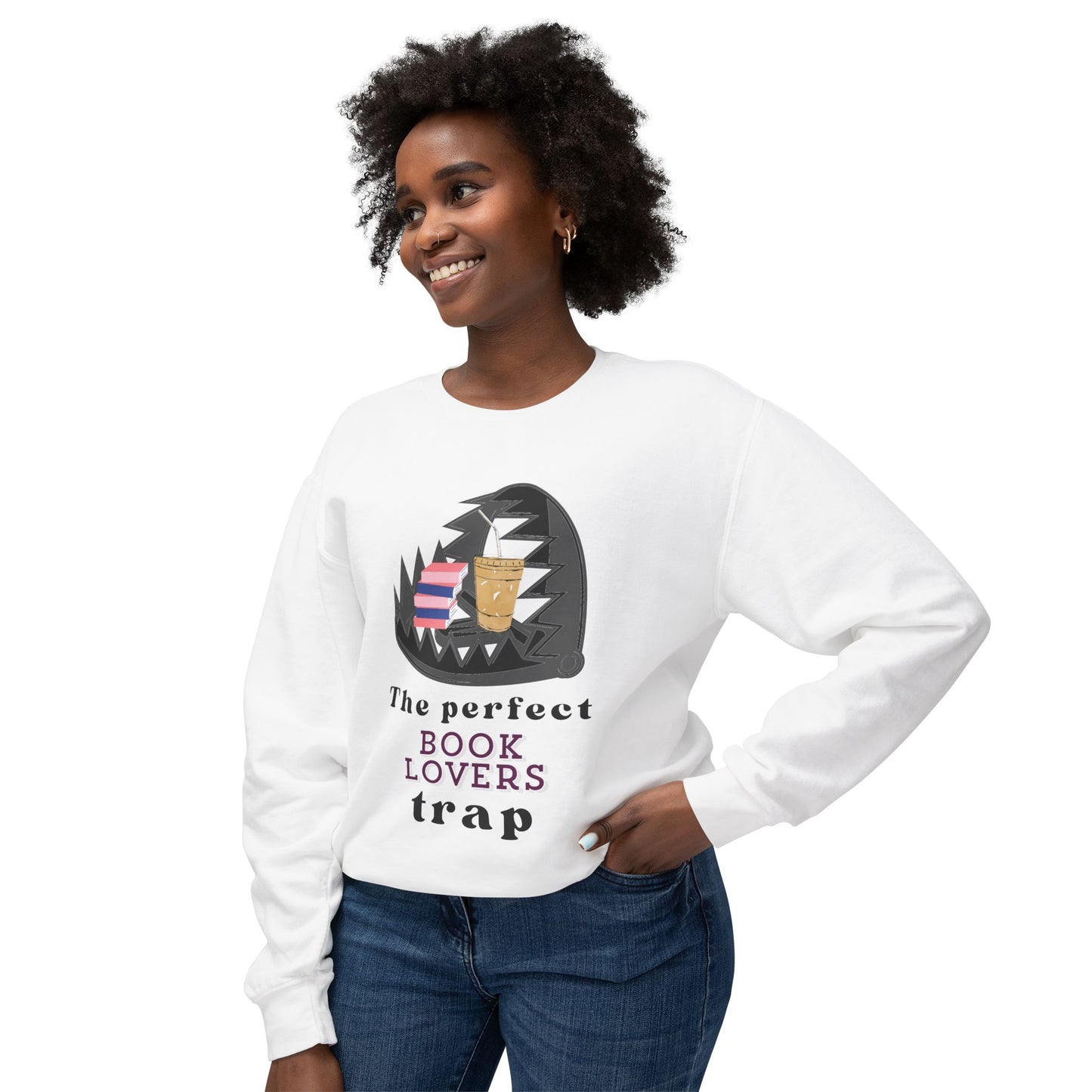 Book Lovers TRAP Unisex Lightweight Crewneck Sweatshirt